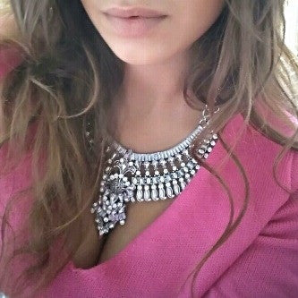 Bohemian Bib Collar Statement Necklace